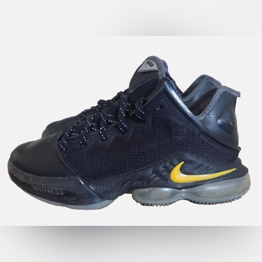 Nike LeBron 19 Low “Witness” Black and Gold Athletic Shoes - Picture 4 of 4